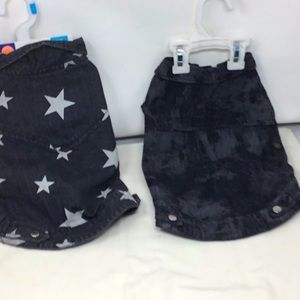 Top paw denim jacket size small set of two